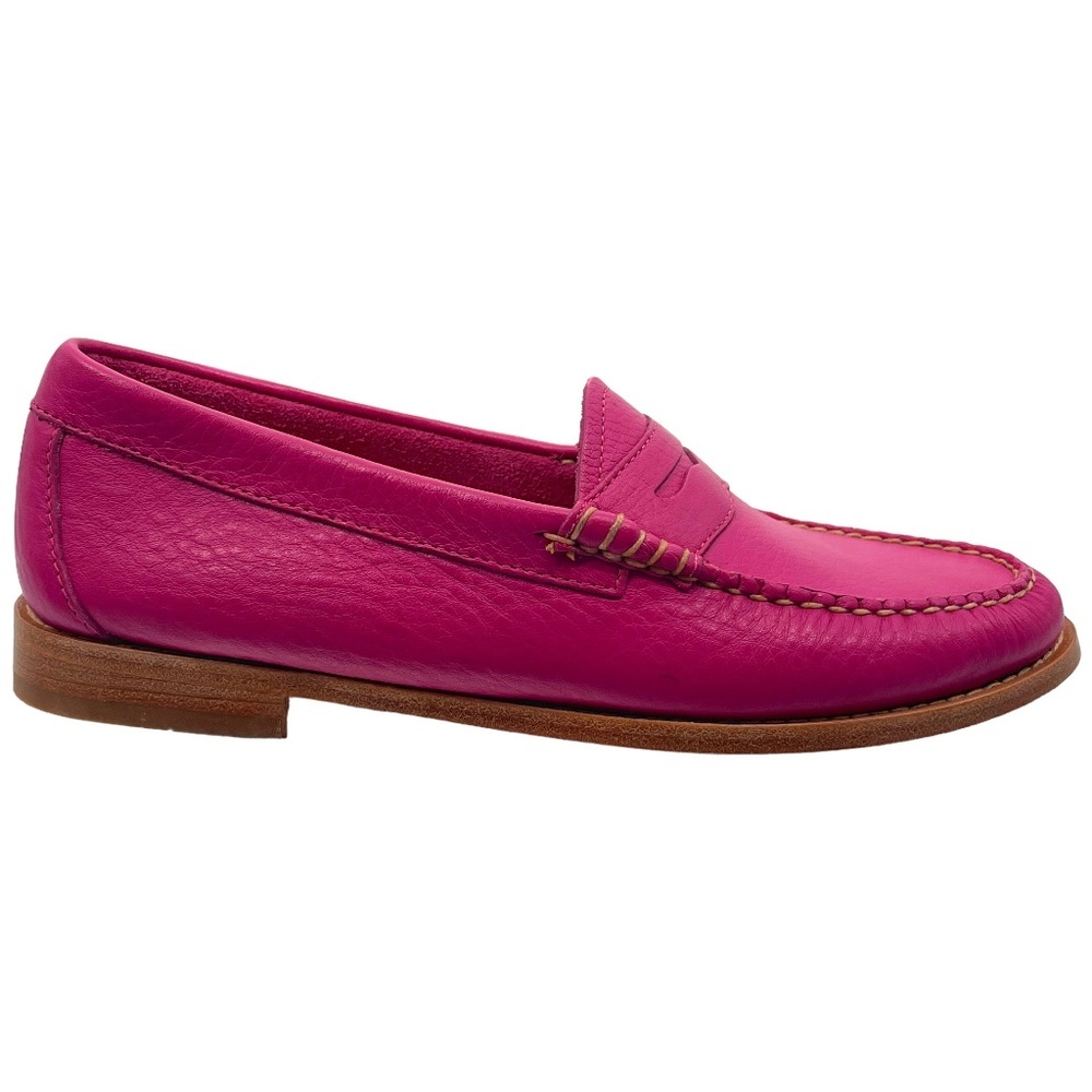NWOT Bass Whitney Weejun Penny Loafer, Fuchsia, Size 8M